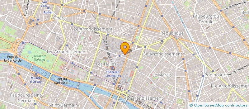 localisation de l'entreprise COM'ON PUBLICITE  PARIS