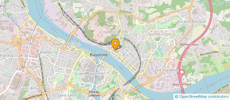 localisation de l'entreprise COM ONA à BAYONNE