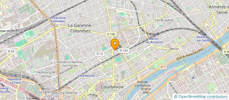 localisation de l'entreprise COM'ONLY à COURBEVOIE