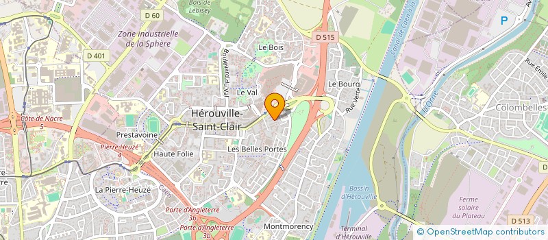 localisation de l'entreprise COM ORGANIS FESTIVAL DE NOEL à HEROUVILLE SAINT CLAIR