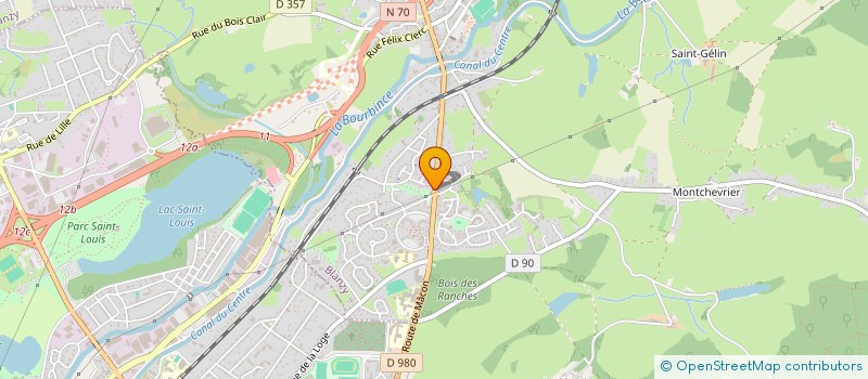 localisation de l'entreprise COM PARENTS ELEVES COLLEGE JEAN MOULIN  BLANZY