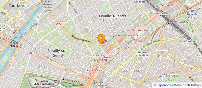 localisation de l'entreprise COM'PARTNERS à LEVALLOIS-PERRET