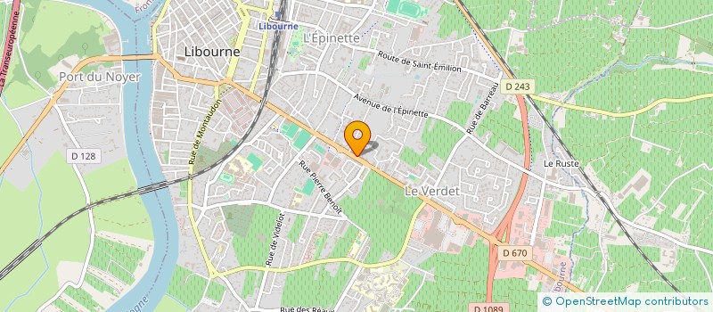 localisation de l'entreprise @COM.PEYRAT  LIBOURNE