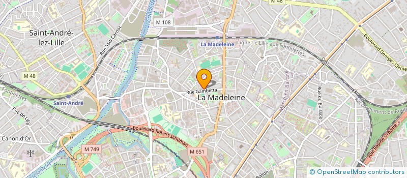 localisation de l'entreprise COM PLURIELLE à LA MADELEINE