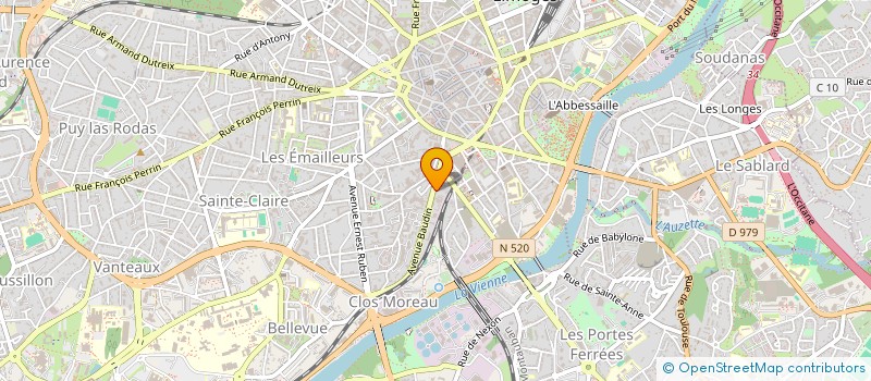 localisation de l'entreprise COM PLUS 87 à LIMOGES