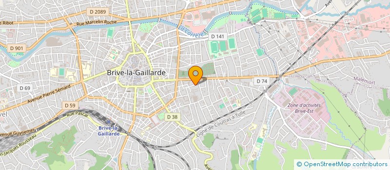 localisation de l'entreprise COM PLUS à BRIVE-LA-GAILLARDE