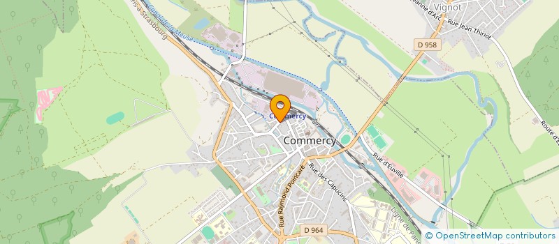 localisation de l'entreprise COM.PNEUS à COMMERCY