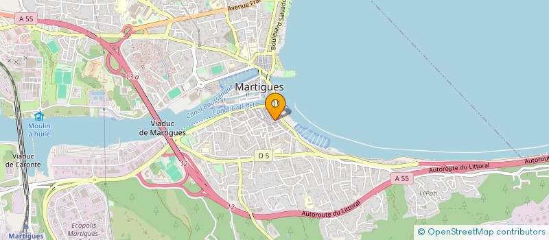 localisation de l'entreprise COM PRO à MARTIGUES