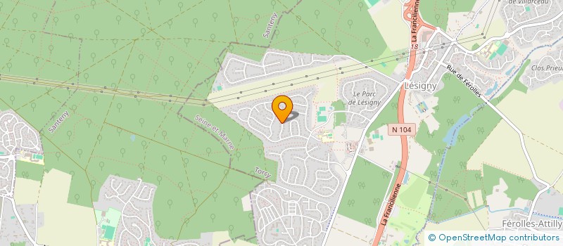 localisation de l'entreprise COM'PROMIS GROUP à LESIGNY