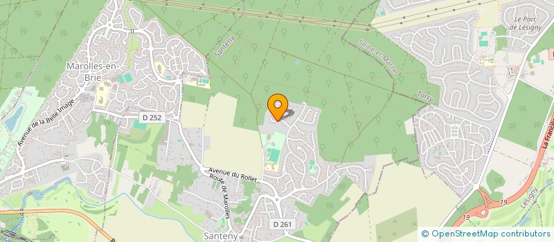 localisation de l'entreprise COM PROMIS INVESTISSEMENT  SANTENY