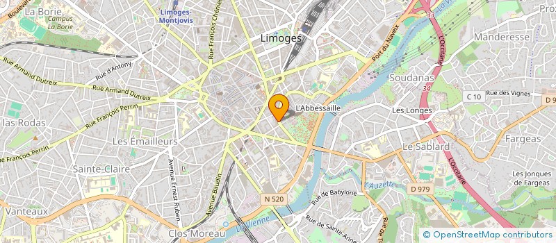 localisation de l'entreprise COM REG ASSOC JEUNESSE EDUC POPUL LIMOUS à LIMOGES
