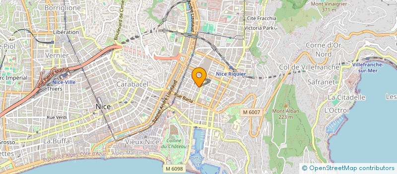 localisation de l'entreprise COM REG FEDER SPORT GYM TRAVAIL à NICE