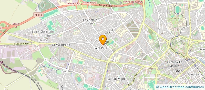 localisation de l'entreprise COM REG FEDERATION CLUB ALPINS FR à CAEN