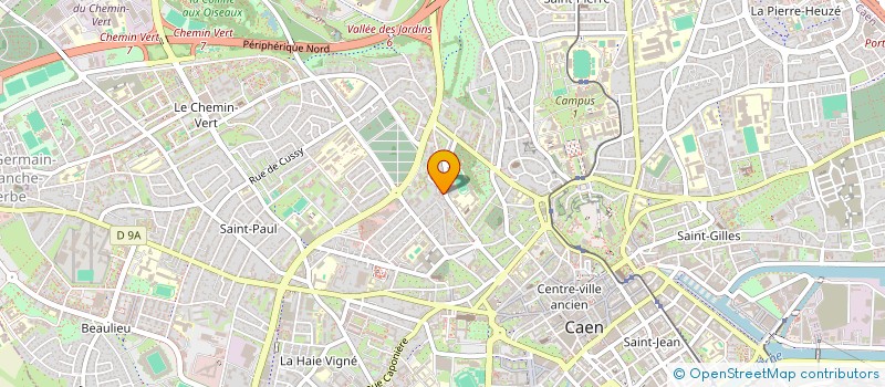 localisation de l'entreprise COM REGIONAL  ASS JEUNESSE  EDUC POP DE BN à CAEN