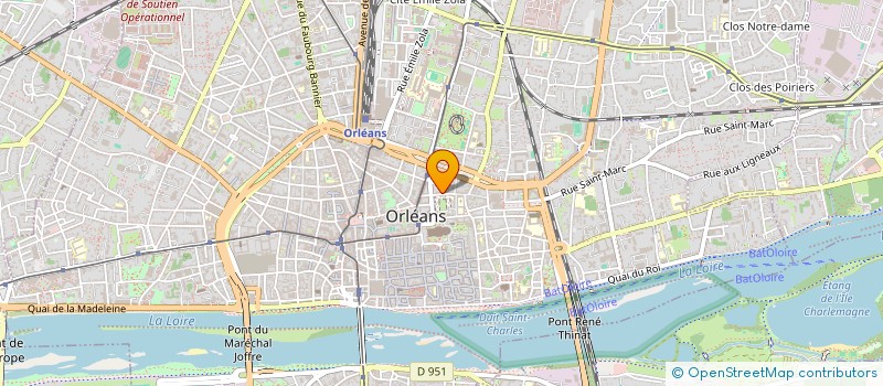 localisation de l'entreprise COM REGIONAL OEUVRES SOCIALES à ORLEANS