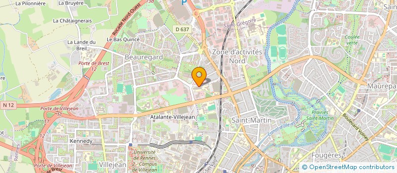 localisation de l'entreprise COM'RENNES SB  RENNES