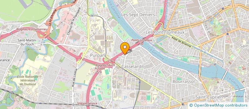 localisation de l'entreprise COM'S  TOULOUSE