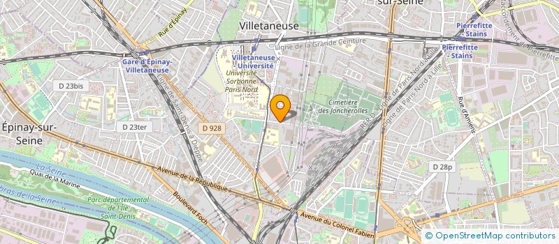 localisation de l'entreprise COM.SERVICES à VILLETANEUSE
