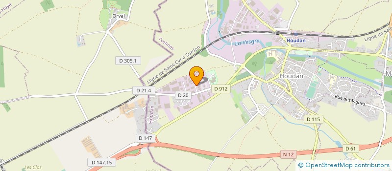 localisation de l'entreprise COM & SHOP à HOUDAN