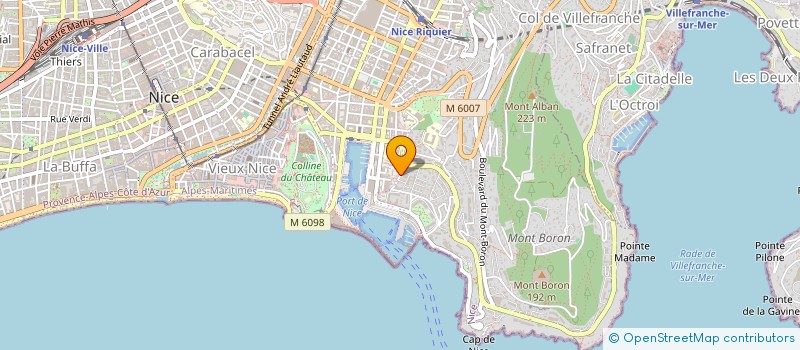 localisation de l'entreprise COM'SI  NICE