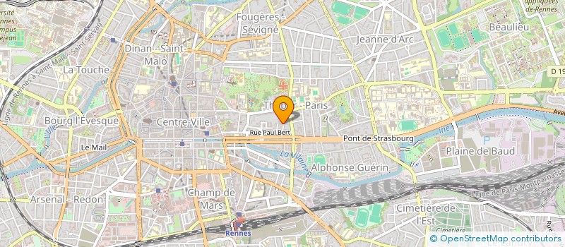 localisation de l'entreprise COM'SIGNES BRETAGNE  RENNES