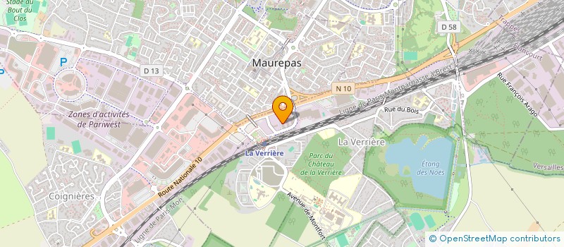 localisation de l'entreprise COM SYS à LA VERRIERE