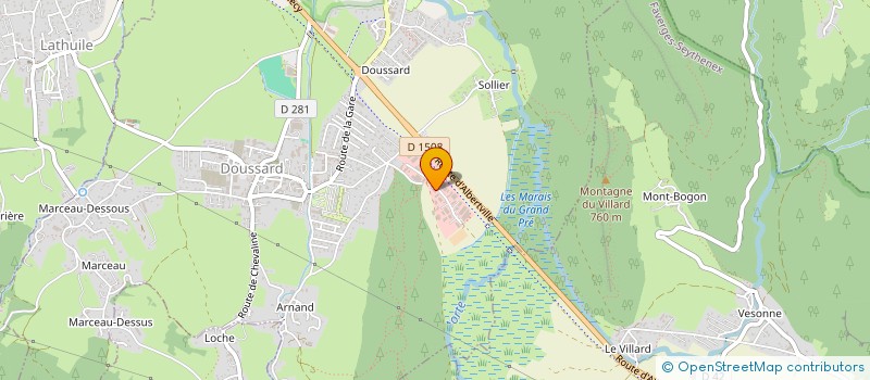 localisation de l'entreprise COM T'IMPRIM  DOUSSARD