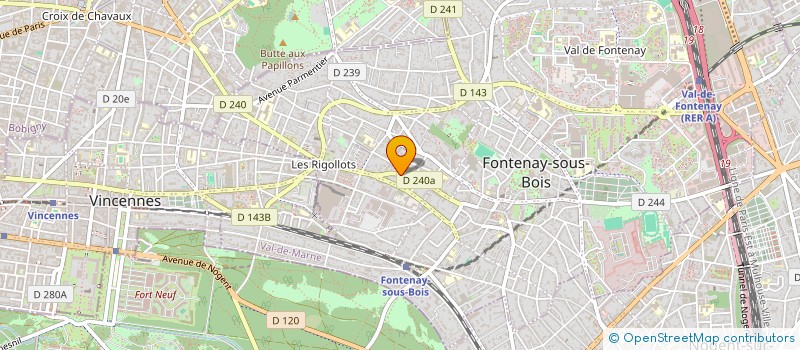 localisation de l'entreprise COM TECH à FONTENAY-SOUS-BOIS