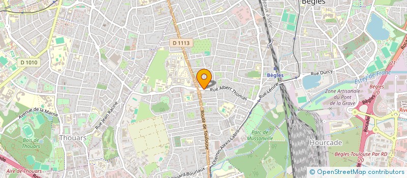 localisation de l'entreprise COM TOGETHER à BEGLES
