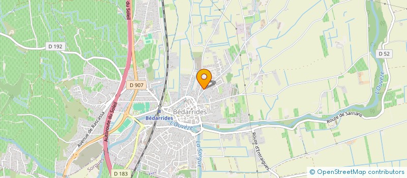 localisation de l'entreprise COM'UN EVENT  BEDARRIDES