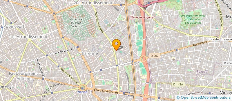 localisation de l'entreprise COM UN LIEN  PARIS