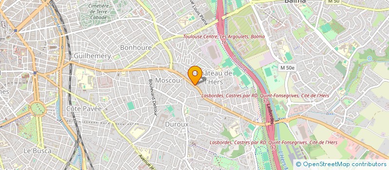 localisation de l'entreprise COM UNE IMAGE à TOULOUSE