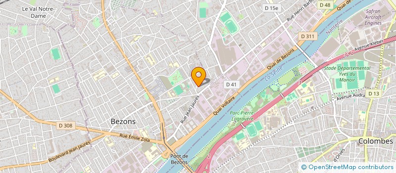 localisation de l'entreprise COM UNE INTUITION à BEZONS