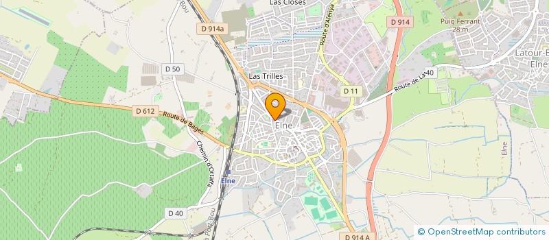 localisation de l'entreprise COM'UNE PUB  ELNE