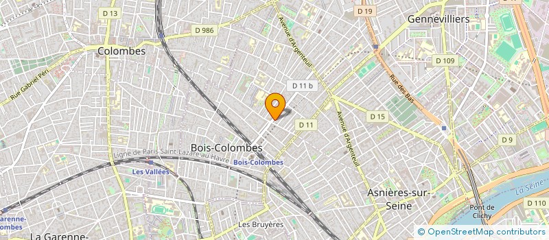 localisation de l'entreprise COM'UNE SOLUTION à BOIS-COLOMBES