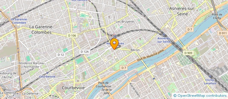 localisation de l'entreprise COM'UNION à COURBEVOIE