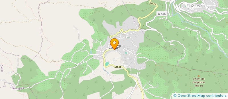 localisation de l'entreprise COM'UNIQUE  CALLAS