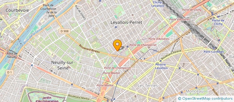 localisation de l'entreprise COM UP.COM à LEVALLOIS-PERRET