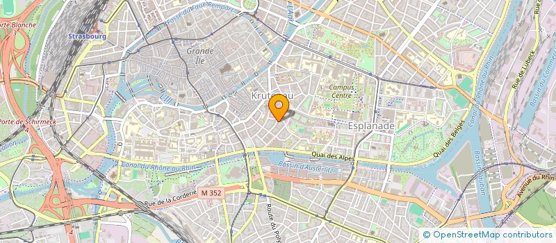 localisation de l'entreprise COM1 à STRASBOURG