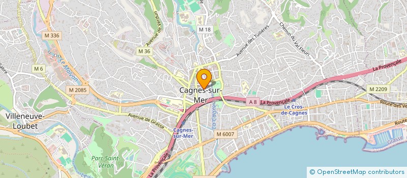 localisation de l'entreprise COM1CONCEPT à CAGNES-SUR-MER