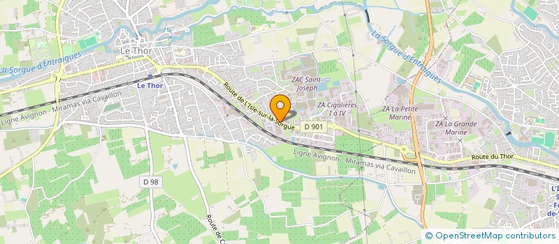 localisation de l'entreprise COM1IMMO  LE THOR