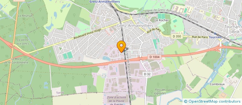 localisation de l'entreprise COM1PRO à TOURNAN-EN-BRIE