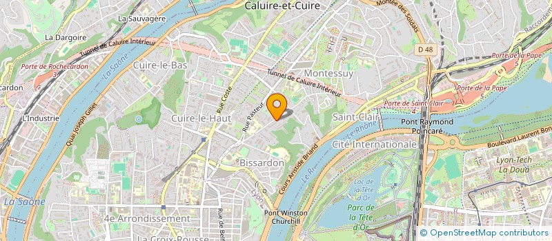 localisation de l'entreprise COM2CONSEILS à CALUIRE-ET-CUIRE