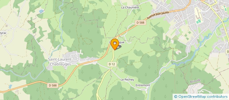 localisation de l'entreprise COM2ILES  SAINT-LAURENT-CHABREUGES