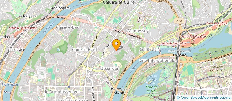 localisation de l'entreprise COM2IMAGES à CALUIRE-ET-CUIRE