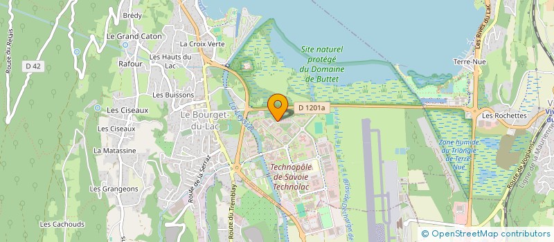 localisation de l'entreprise COM2WORLD  LE BOURGET-DU-LAC