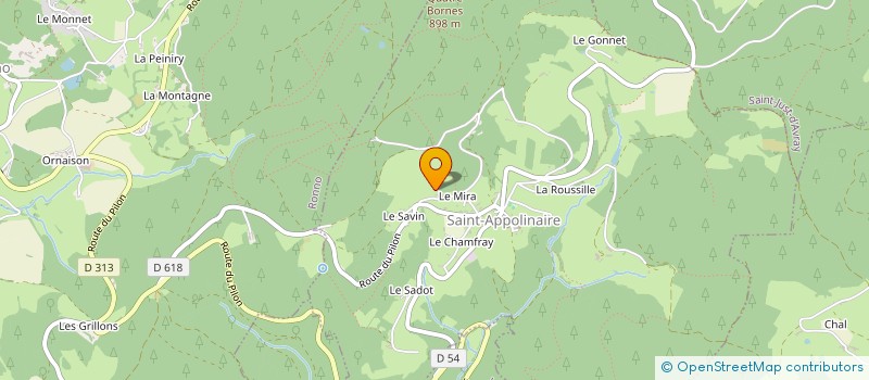 localisation de l'entreprise COM3POM  SAINT-APPOLINAIRE