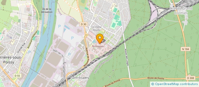 localisation de l'entreprise COM4 à POISSY