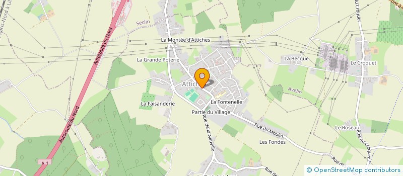 localisation de l'entreprise COMA DU NORD  ATTICHES