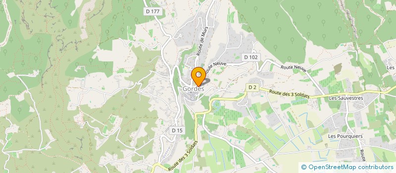 localisation de l'entreprise COMABI SARL  GORDES